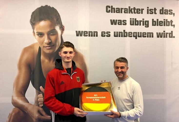 Martin Stach mit Coach Dimi Lautenschläger