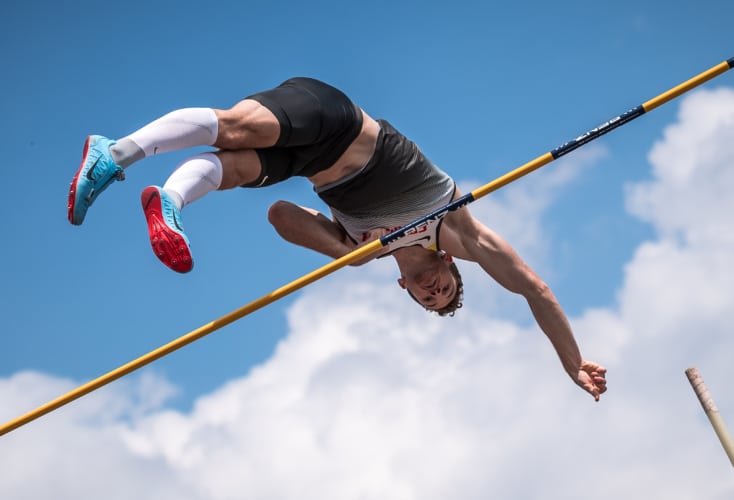 Der Leverkusener Stabhochspringer Torben Blech (Bild: picture alliance)