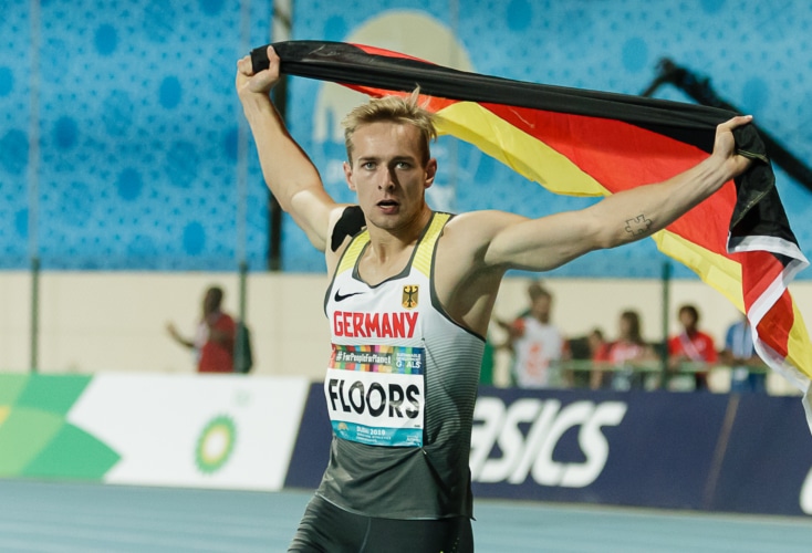 Jubel bei Johannes Floors über seinen Weltrekord und Gold über 400m (Bild: © Binh Truong)