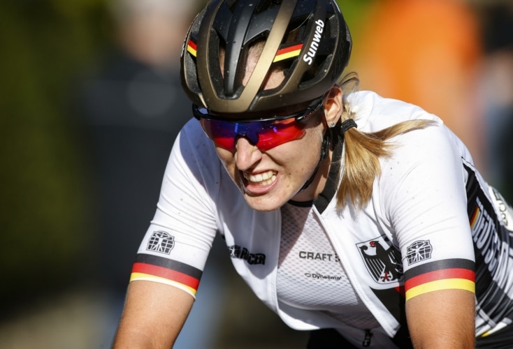Franziska Koch beim Strassenrennen der Rad-WM 2019 (Bild: picture alliance)