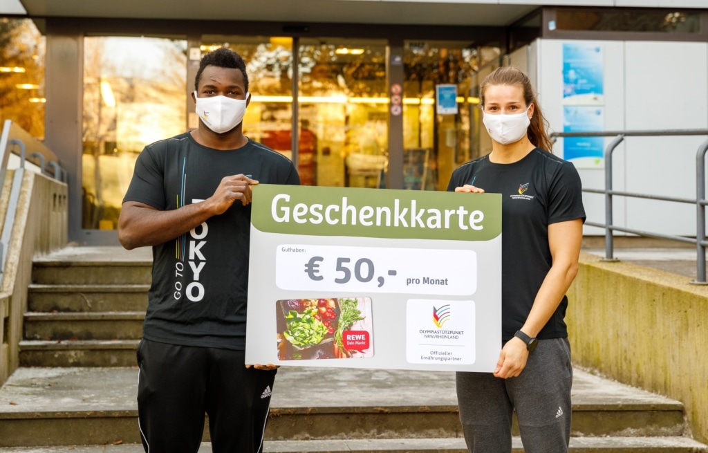 REWE Gutscheine für TopAthlet*innen Olympiastützpunkt NRW/Rheinland