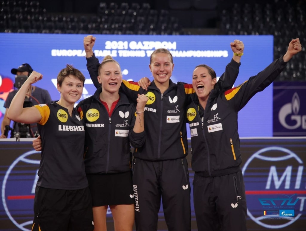 Tischtennis DamenTeam wird Europameister Olympiastützpunkt NRW