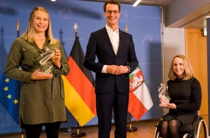OSP-Athletinnen Aline Rotter Focken und Annika Zeyen mit FELIX Champions-Award 2021 ausgezeichnet
(Bild: Andrea Bowinkelmann)