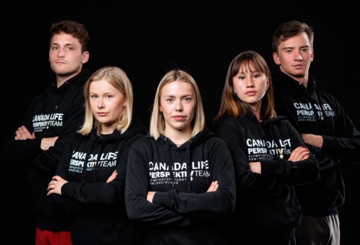 Verstärkung für das OSP-TOP-TEAM (von links): Lorenz Kempf, Elisabeth Gette, Larissa Eifler, Julika Funke, Raoul Bonah (Bild: © Peter Eilers)