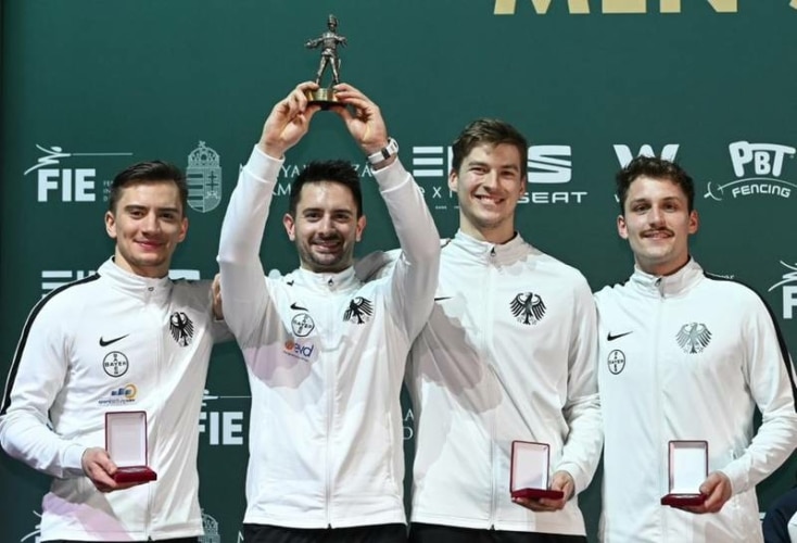 Bild zur News Fechten: Deutsche Säbelherren gewinnen Silber beim Team-Weltcup in Budapest