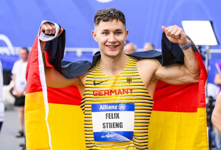 Felix Streng gewinnt Bronze im 100m-Finale der Unterschenkelamputierten (Bild: Förderverein Para Leichtathletik / Tom Weller)