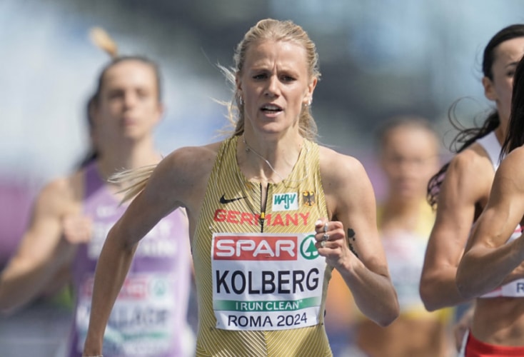 Majtie Kolberg stürmt zur Olympia-Norm (Bild: Picture Alliance)