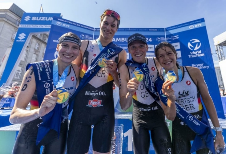 OSP-Athlet Lasse Lührs verteidigt mit dem deutschen Team den WM-Titel im Staffel-Wettbewerb (Bild: © DTU / Henning Angerer)
