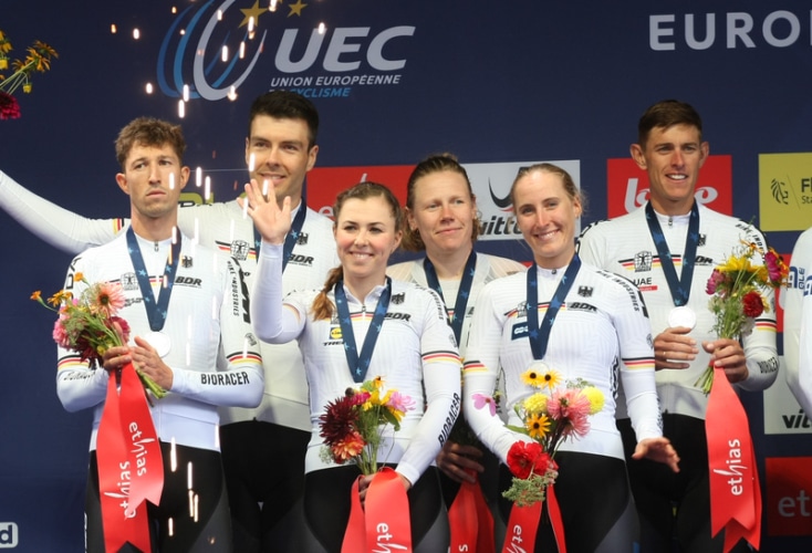 Radsport: EM-Silber für die Deutsche Mixed-Staffel (Bild: Mareike Engelbrecht)