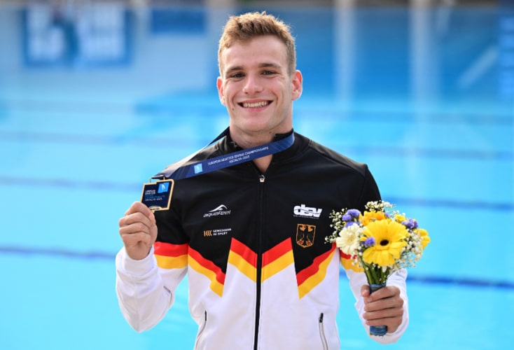 Bild zur News Wasserspringen: Doppel-Gold für Moritz Wesemann bei den Europameisterschaften