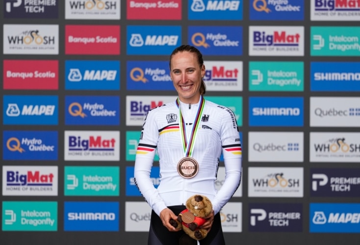 Bild zur News Straßenrad-WM: Franziska Koch fährt zum Auftakt zu Bronze