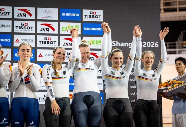 Bild zur News Bahnrad-WM: Bronze für Mieke Kröger in der Mannschaftsverfolgung