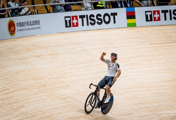 Bild zur News Bahnrad-WM: Tim Torn Teutenberg gewinnt Gold im Ausscheidungsfahren